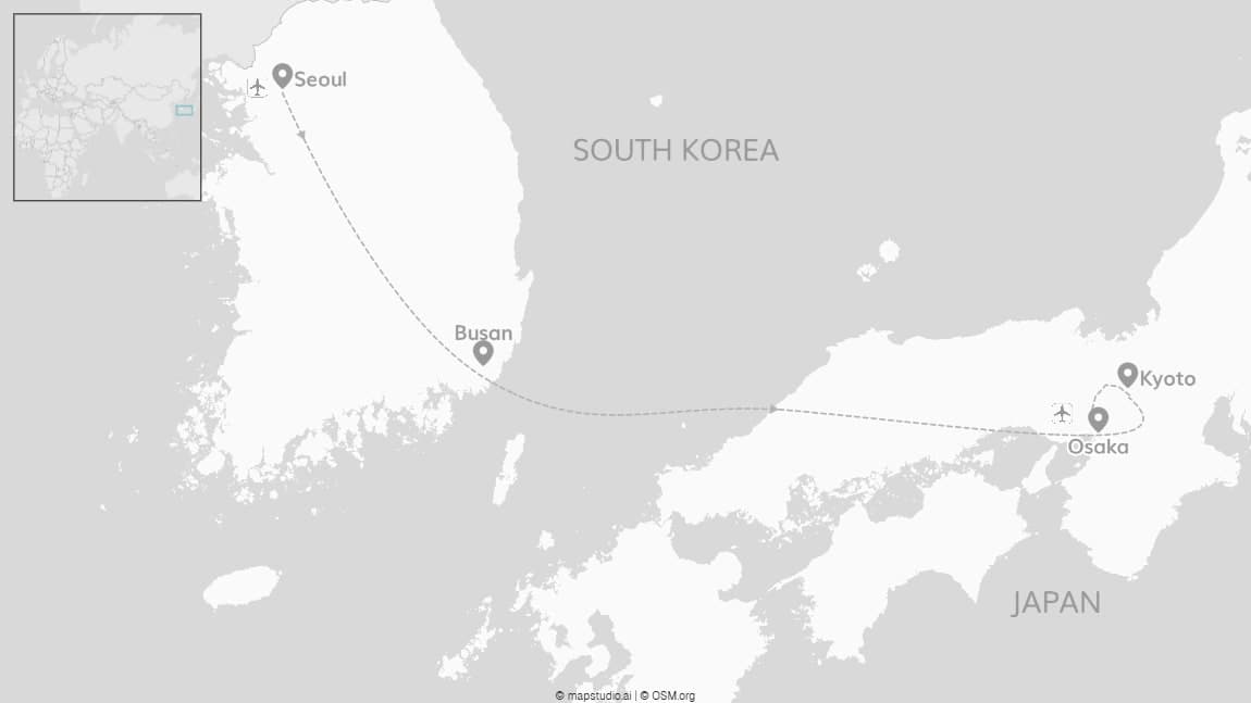 Japan and South Korea: Where anime meets K-pop!